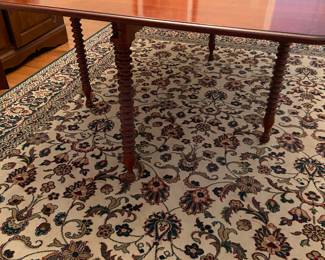 Lovely Pennsylvania House double drop leaf gate leg dining table with barley twist legs, purchased by the homeowners when they married in 1955! 