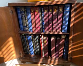 Over 30 books of 33 records that play on the Chaplin turntable, sold separately