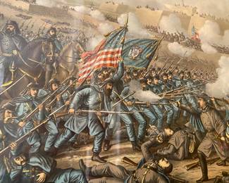 “The Battle of Williamsburg”, lithograph