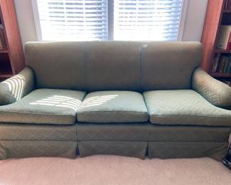 Vintage three seat upholstered sofa