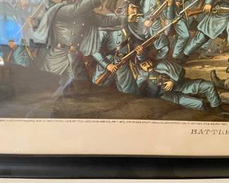 “The Battle of Williamsburg”, lithograph