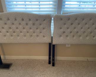 Vintage twin headboards bought by the homeowner for her daughters’ bedroom when they were growing up over 70 years ago!  Fabulous condition!  Very Retro!