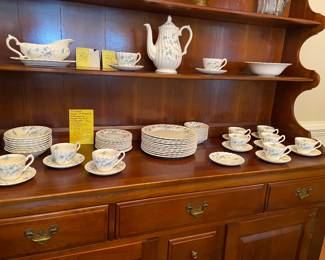 Vintage Myott of England Staffordshire “Forget Me Not” dinnerware, see list, sold as a set.  In very nice condition, some grazing