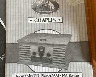 Chaplin Turntable/CD player/AM FM Radio original Instruction manual