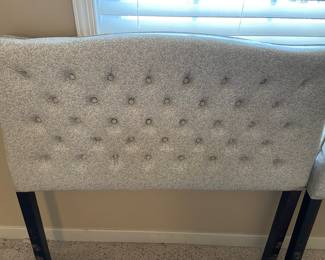 Vintage twin headboards bought by the homeowner for her daughters’ bedroom when they were growing up over 70 years ago!  Fabulous condition!  Very Retro!