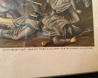 “The Battle of Williamsburg”, lithograph