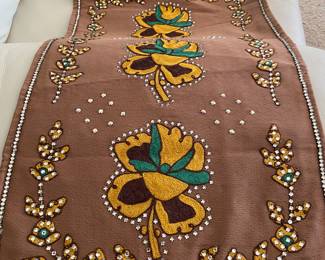 A Very Rare saddle blanket made by Rodeo Ben, The Rhinestone Cowboy!  This has been in the family for over 75 years!  