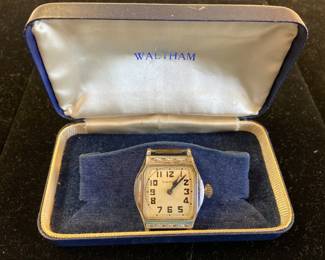 Vintage Waltham watch with original box, no band, doesn’t work