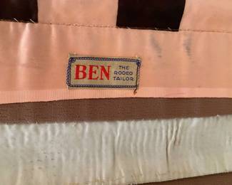 Ben, The Rodeo Tailor!  Fabulous saddle blanket!