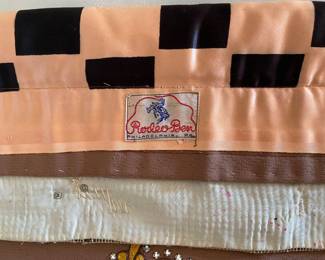 Ben, The Rodeo Tailor, very rare saddle blanket!
