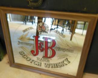 scotch whiskey mirror bar sign