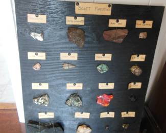 Child's rock collection