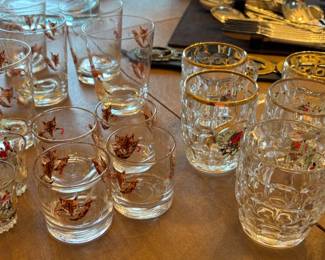 English barware fox and horses