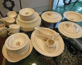 large set of vintage dish set
