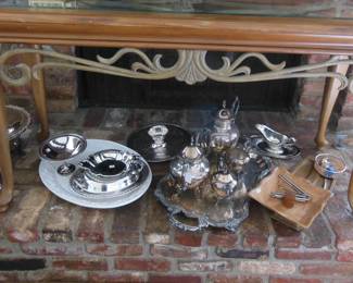 table with silverplate