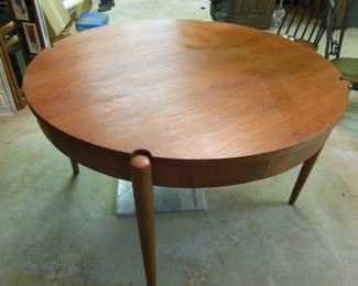 vintage game table with drawers 