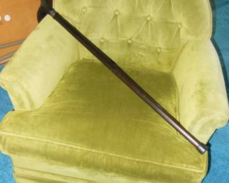 midcentury green chair