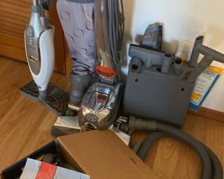 Kirby, Vacuum And Shampooer And A Shark Steam Mop