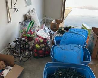 Christmas decorations and lights