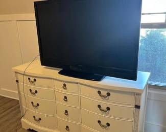 dresser and TV