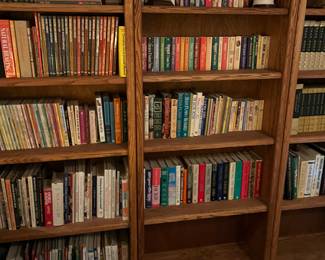 3 OAK BOOKCASES, READER'S LIBRARY