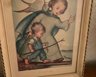 "HIS GUARDIAN ANGEL" VINTAGE HUMMEL PRINT