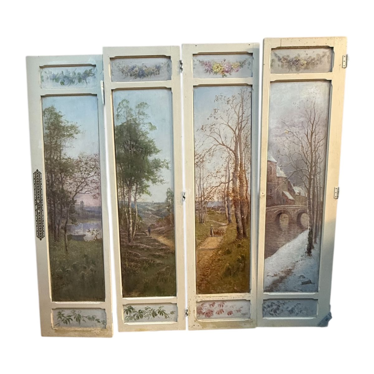 19th Century French Doors (hand-painted 4 seasons) 