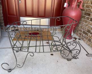 Wrought Iron wheelbarrow