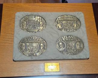 Civil War themed belt buckles limited edition set produced by Award Design Medals