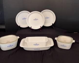 Vintage Corning Ware Dishes In The Iconic Blue Cornflower Pattern