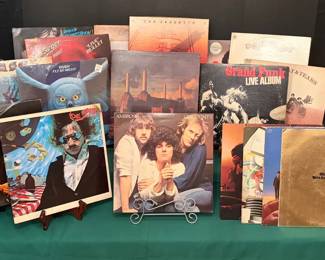 An Array Of 70s Vinyls And Led Zeppeln 4 Cassette Set