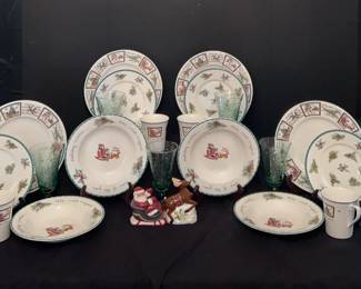 Mikasa Christmas Dishes, Christmas Wish Salt Pepper And Studio Nova Holiday Cheer Discontinued Water