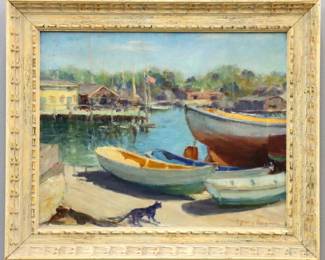 Ingeborg Christensen Harbor Scene