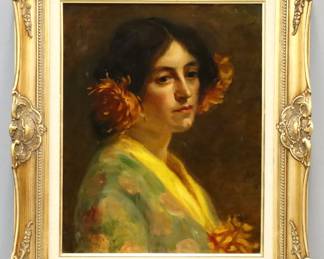 James Leeds Portrait of a Woman