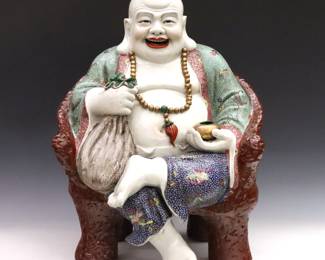 Chinese  Porcelain Laughing Buddha