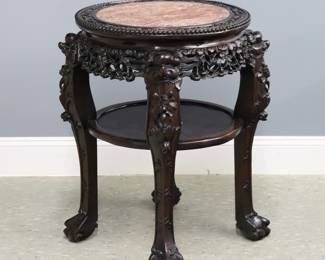 Chinese Carved Side Table