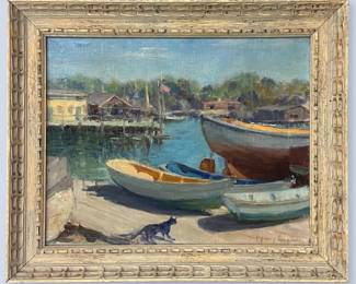 Ingeborg Christensen Harbor Scene