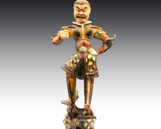 Chinese Terracotta Tomb Figure of Lokapala