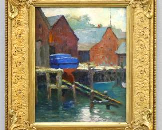 George Ames Aldrich Dock Scene