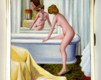 German Nickel Silver Cig Case