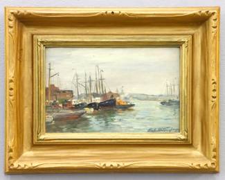 Charles Waltensperger Harbor Scene
