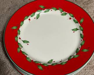 8 salad plates Lenox Winter Song