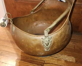Antique copper bucket