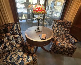 2 MCM rockers with original fabric 