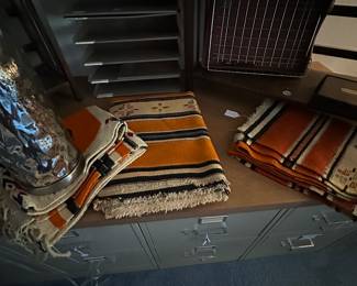 Navajo style saddle blankets