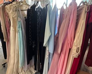 Rack of designer 50-60’s dresses