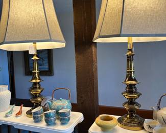 Stiffel lamps pair MCM