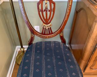 Vintage Mahogany shield back chair 