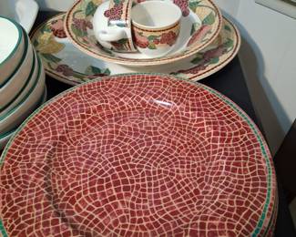 Pier One chargers and serving pieces