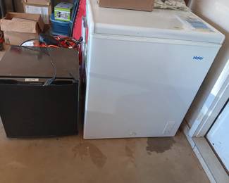 Frigidaire refrigerator, Haier freezer